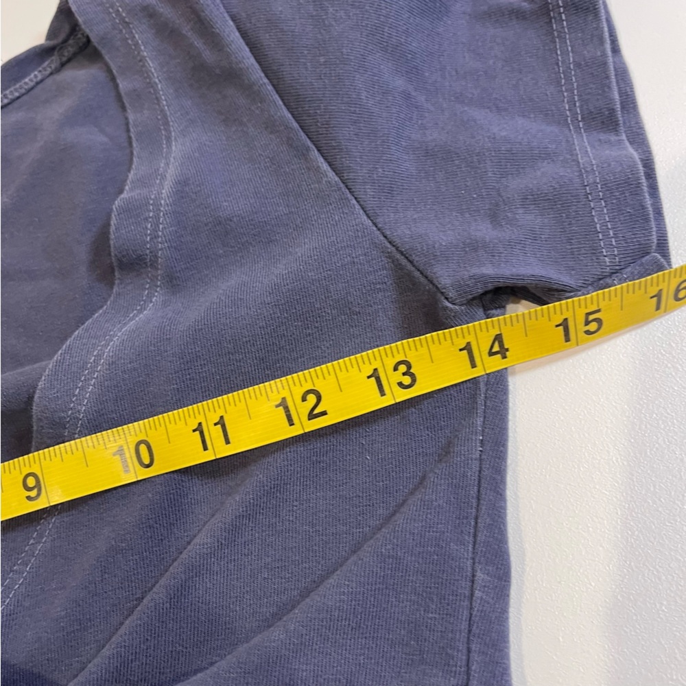 brandy melville dark blue amara wrap top coquette cottagecore minimalist y2k - Picture 6 of 7